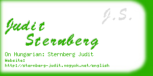 judit sternberg business card